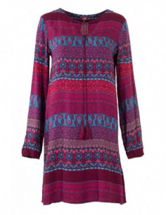 Colorful folk style dress 2