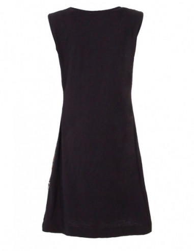 Dos uni robe hiver féminine originale motif africain