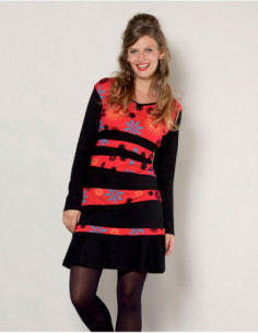 Black and red chic hippie...