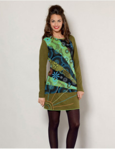 Robe rayonnante de couleurs