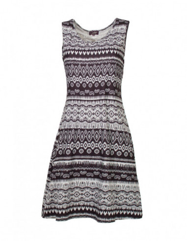 robe ethnique pas chere blanc et noir