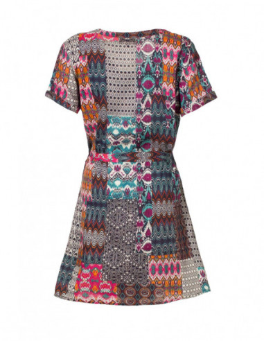 Robe patch été manches courtes