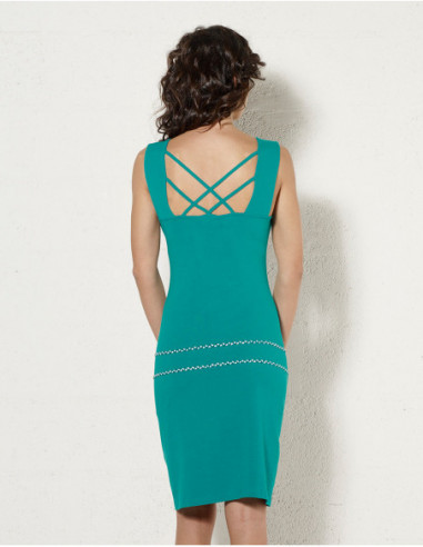 Robe éméraude été dos original