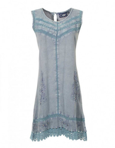 Robe stone wash bleue
