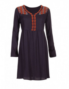 Embroidered navy blue indie... 2