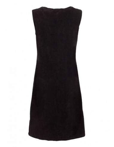 Fleece sleeveless floral dress