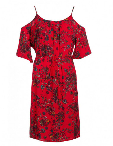 Short dress with bohemian sleeves