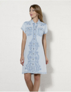 Embroidered stonewash...