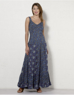 Robe longue ethnique style indien motif chic