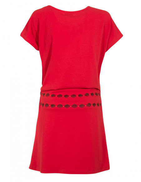 Indie dress with small sleeves