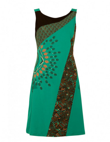 Sleeveless graphic dress
