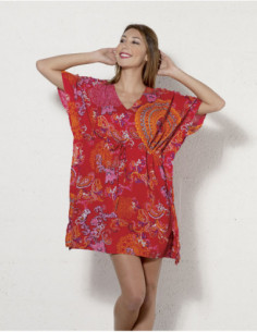 Robe poncho pur viscose