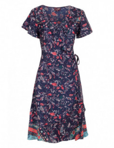 Small flowers wrap dress 2