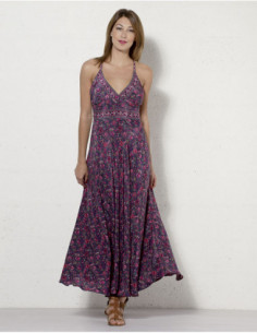 Spring backless long dress