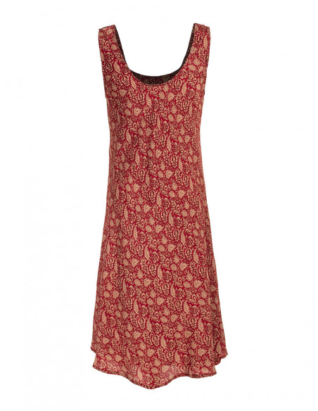 Robe courte légère imprimé Sari