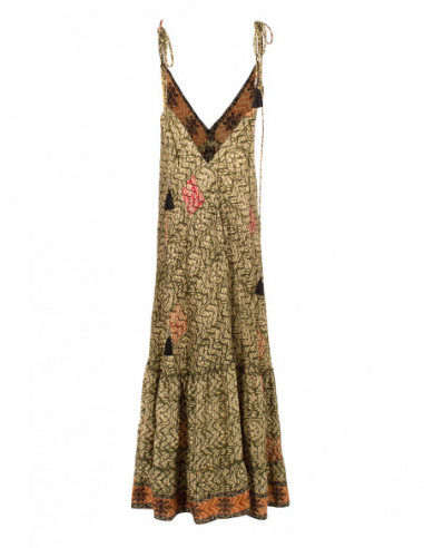 No back sari dress