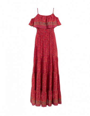Long dress with bare shoulder