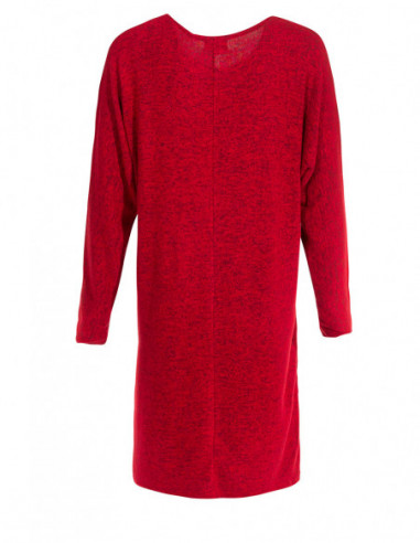 Long sleeves colorful knit dress