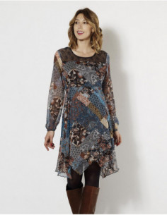Mid-length bohemian dress