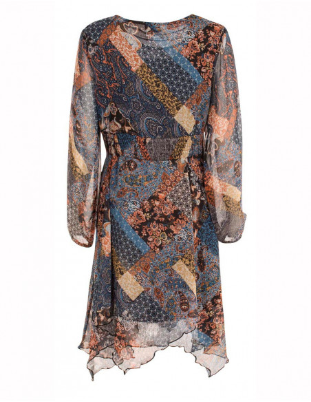 Mid-length bohemian dress