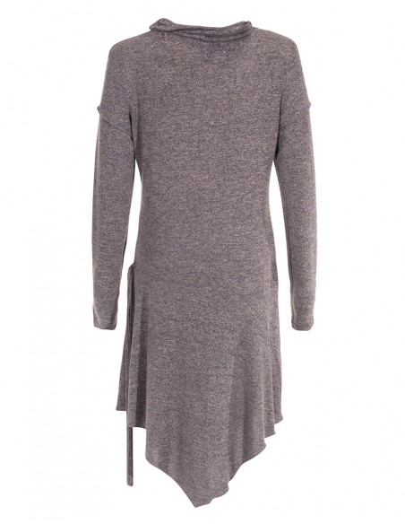 Dress with asymmetrical sides