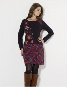 Spring dress with long sleeves