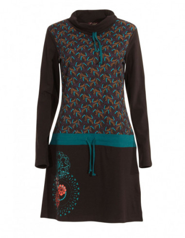 Colorful winter dress