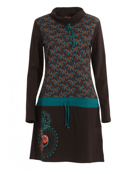 Colorful winter dress