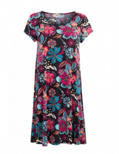 Robe courte à manches courtes tropicale 2