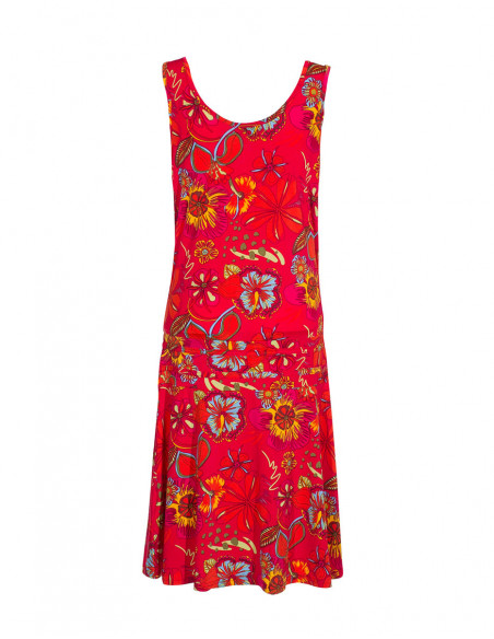 Very colorful flower dress