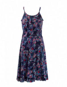 Robe d'été à volants imprimé bohème fleuri 2