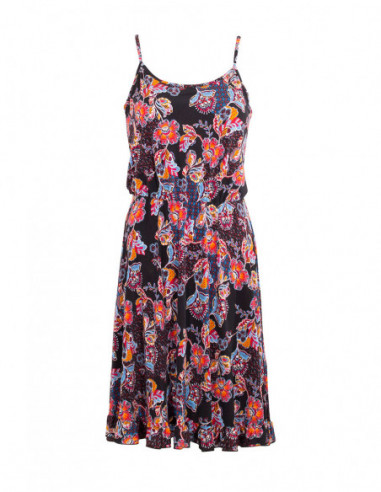 Robe d'été à volants imprimé bohème fleuri
