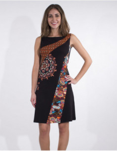 Colorful dress with rosettes 2