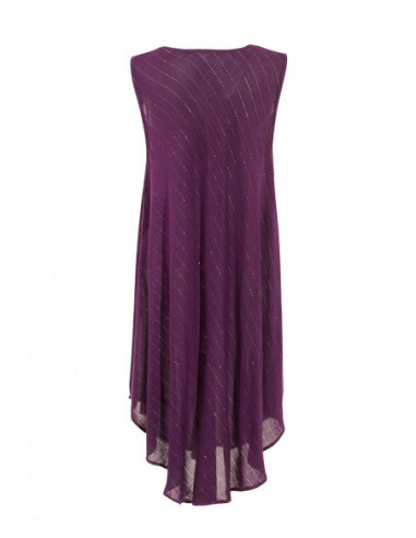 Robe avec liserés métallisés tie and dye