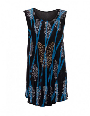 Robe noir originale avec papillon doré