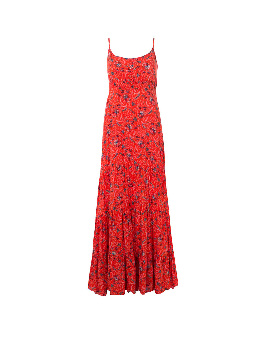 Robe bohémienne à petites fleurs