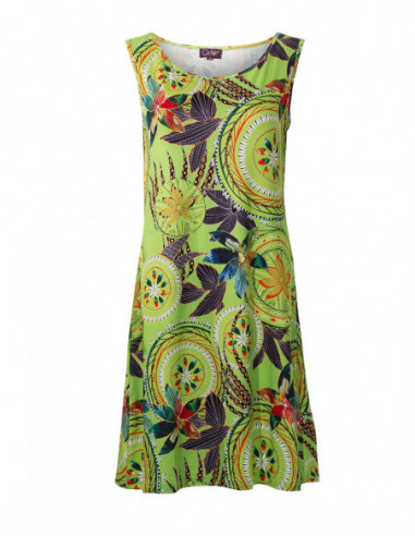 Robe courte sans manches motifs mandalas