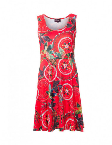 Colorful high waist dress