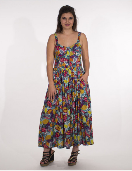 Long dress with a perfect fit