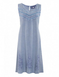 Robe brodée classique sans manches 2