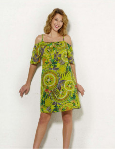 Robe ethnique épaules dénudées