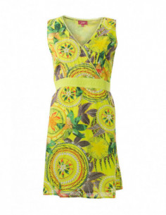 Robe courte d'été baba cool pour femme avec rosaces 2