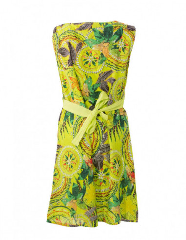 Colourful curved short dress