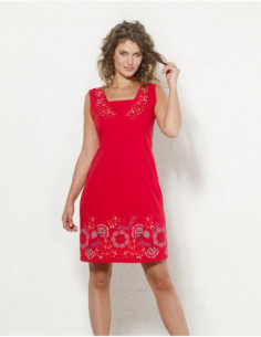 Robe courte sans manche chic et élégante