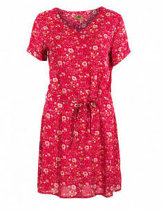 Robe printanière classique droite à imprimé fleuri 2