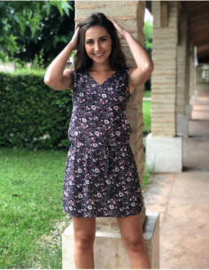 Bohemian dress with flowers