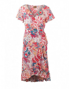 Robe portefeuille romantique fleurie 2