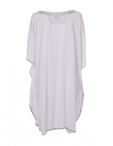Robe poncho à sequins argentés