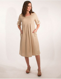 Casual large dress 3/4 sleeves 2