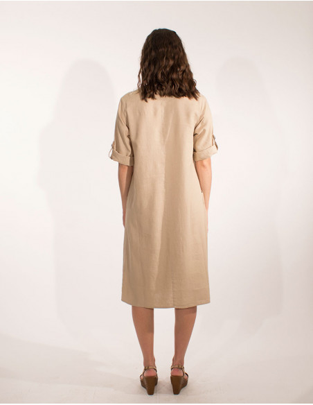 Casual large dress 3/4 sleeves